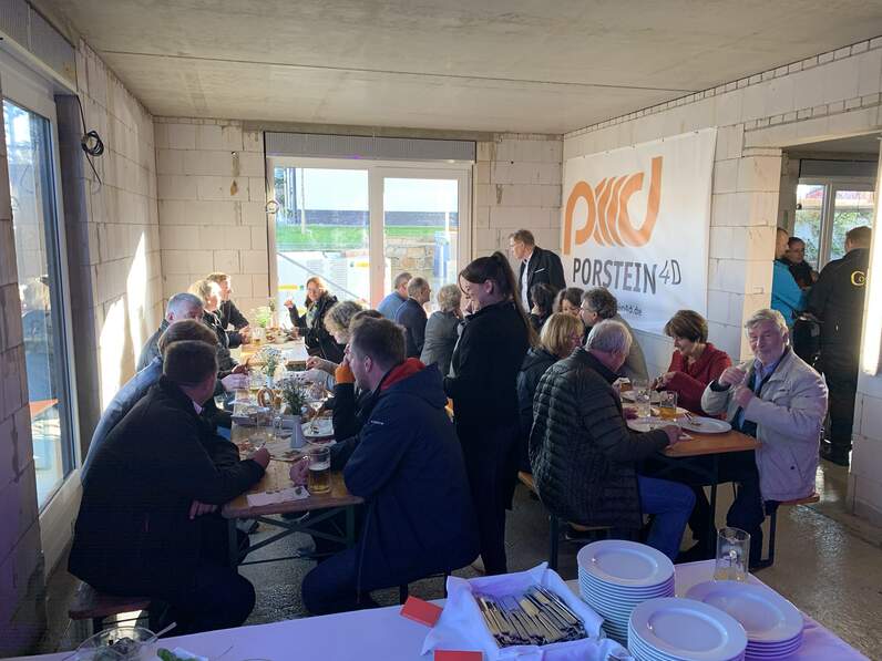 Richtfest für ein Wohnhaus in Pirna