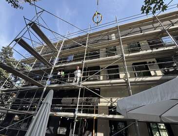 Richtfest für Bürohaus in Dresden Striesen