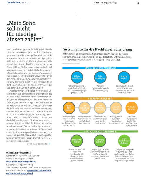 Pensionsrückstellungen - Risiko bei Unternehmensnachfolge