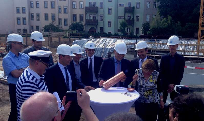 Grundsteinlegung Markus-Projekt in Dresden Pieschen