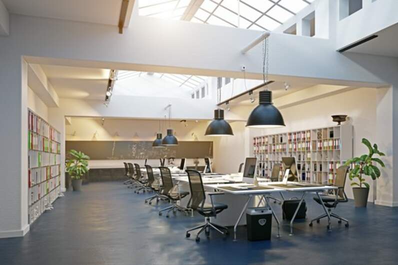 Einrichtung für das Büro - Stahl ist vorne mit dabei