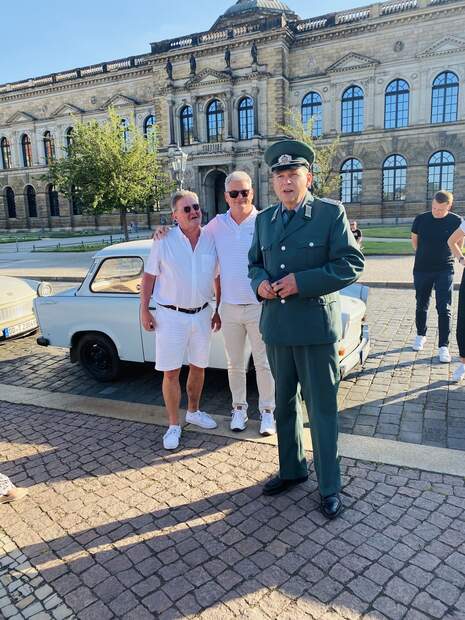 Schönes Event - Mit dem Trabi durch die Dresdner City