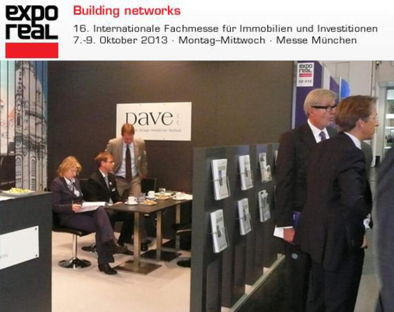 DER IMMO TIP auch 2013 auf EXPO REAL in München