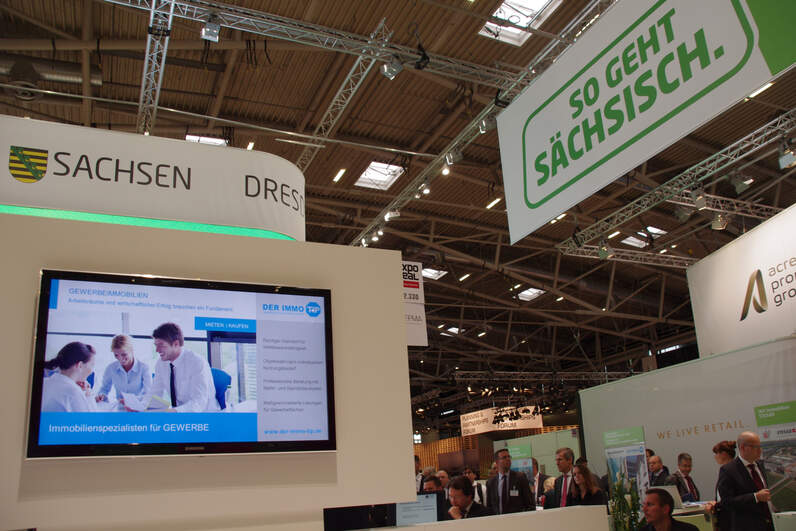 EXPO REAL 2014 in München - DER IMMO TIP am Gemeinschaftsstand SACHSEN