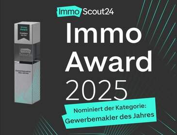 In der Kategorie "Gewerbemakler des Jahres" für die Region Ostdeutschland nominiert!