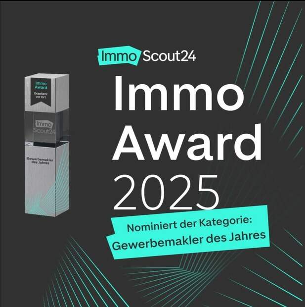 In der Kategorie "Gewerbemakler des Jahres" für die Region Ostdeutschland nominiert!