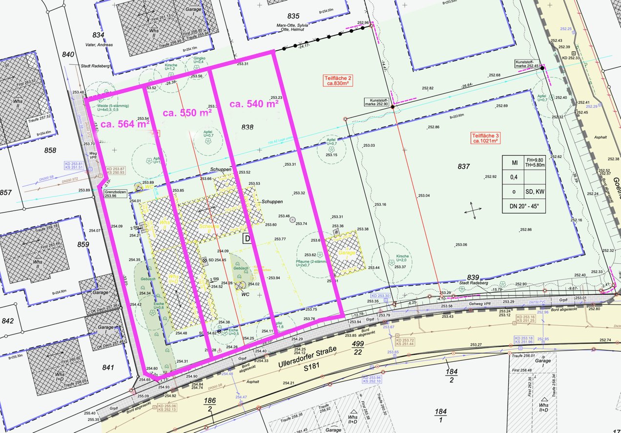 Ca. 564 m² Baugrundstück nahe Dresdner Heide | Bauträgerfrei | für Einfamilienhaus