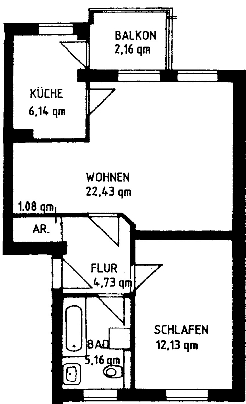 ++ 2-Raum-Wohnung mit Balkon am Walschlößchen ++ - Photo 1