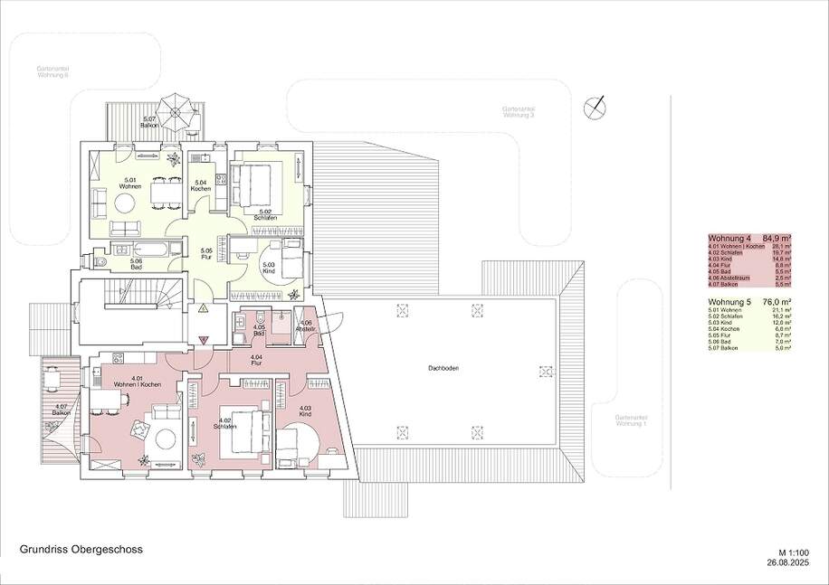 Grundriss 1. Obergeschoss