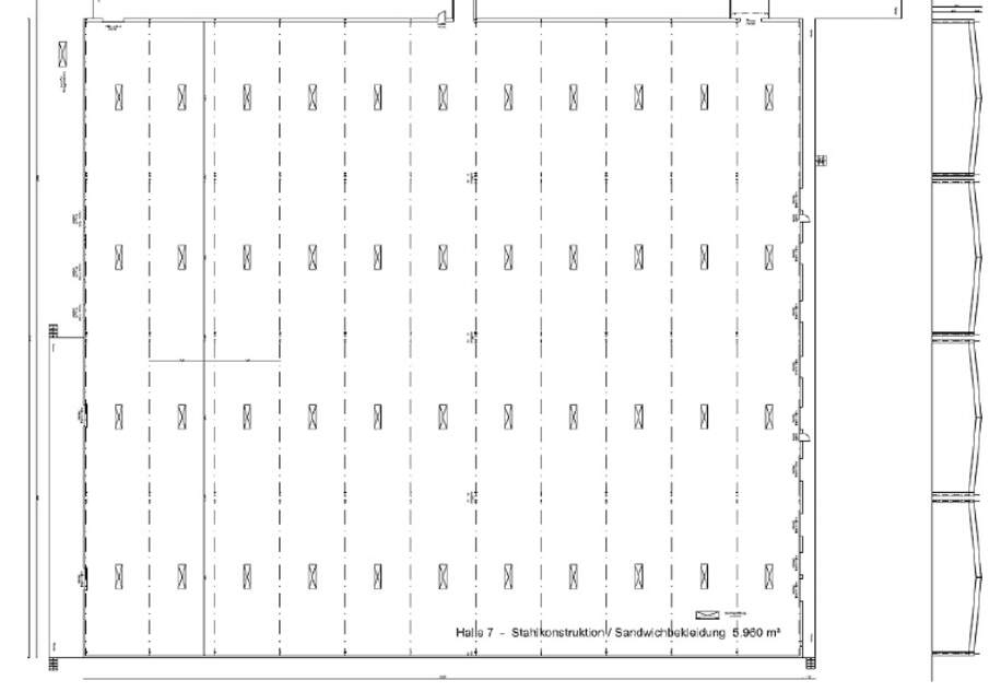 Grundriss Halle 7