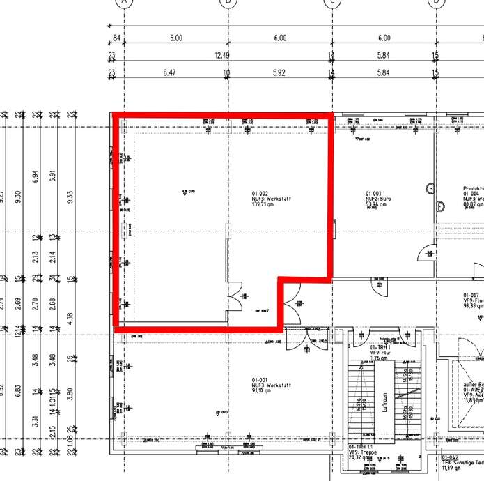 Grundriss 1 Obergeschoss