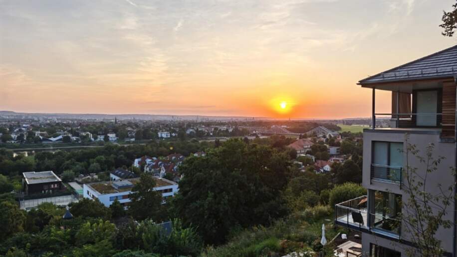 Einmaliger Ausblick über Dresden - Immobilienmakler Dresden, Chemnitz, Leipzig