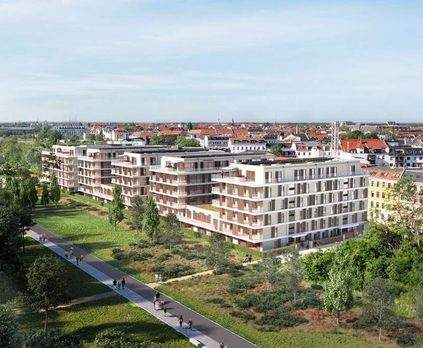 Visualisierung Quartiersentwicklung Stadtbau Leipzig AG