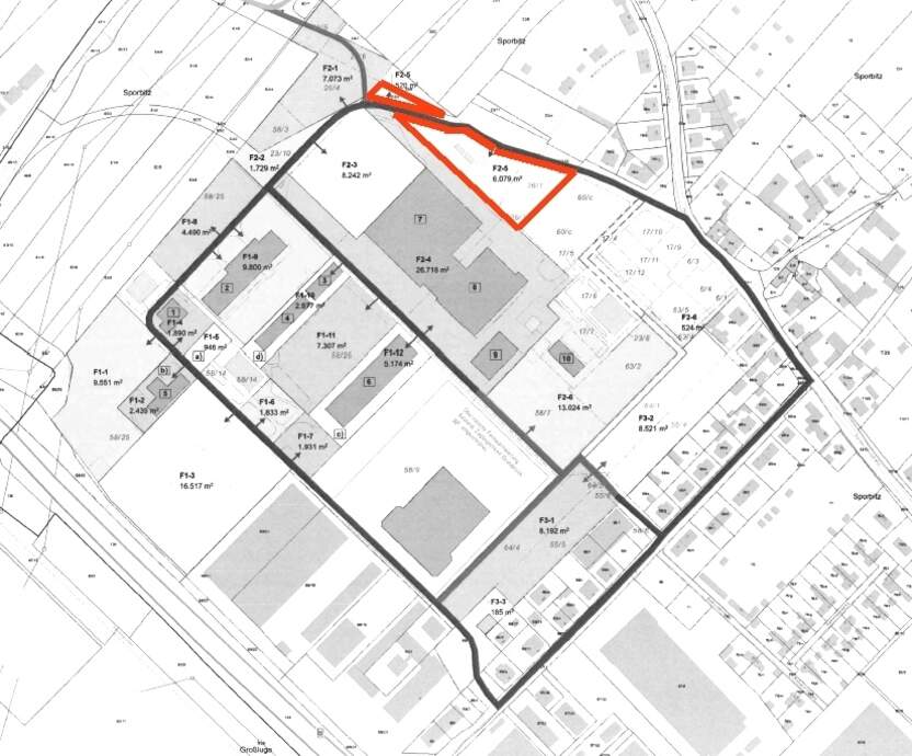 Lageplan Freifläche - Immobilienmakler Dresden, Chemnitz, Leipzig
