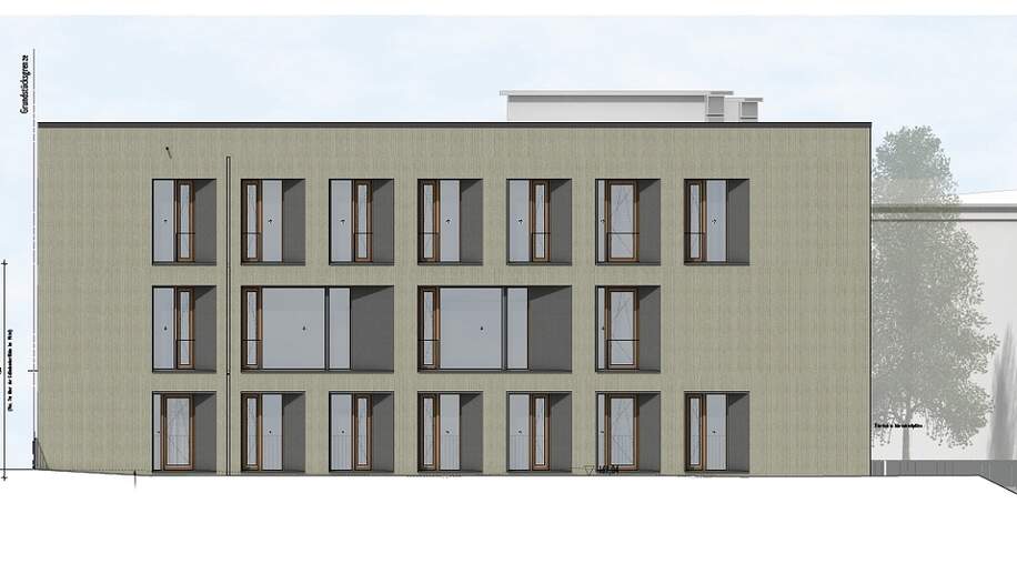 Entwurf für Büroneubau