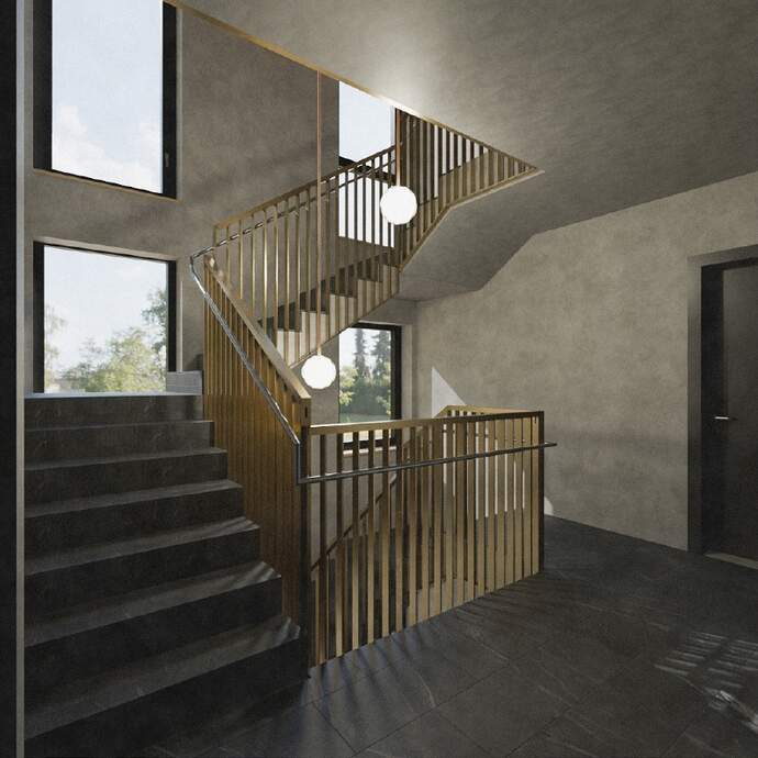 Visualisierung Treppenhaus