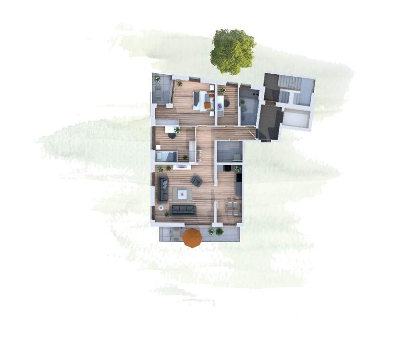 Strehlener Straße Grundriss WE 7