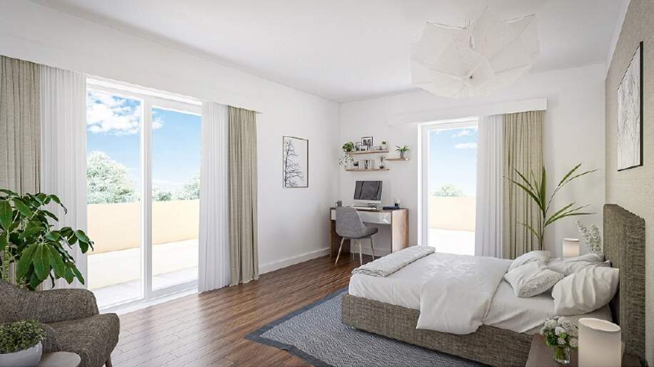 Visualisierung Beispiel Schlafzimmer - Immobilienmakler Dresden, Chemnitz, Leipzig