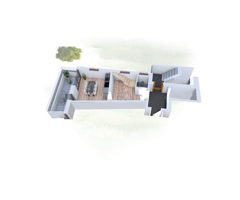 Strehlener Straße Grundriss WE 14.1 3D