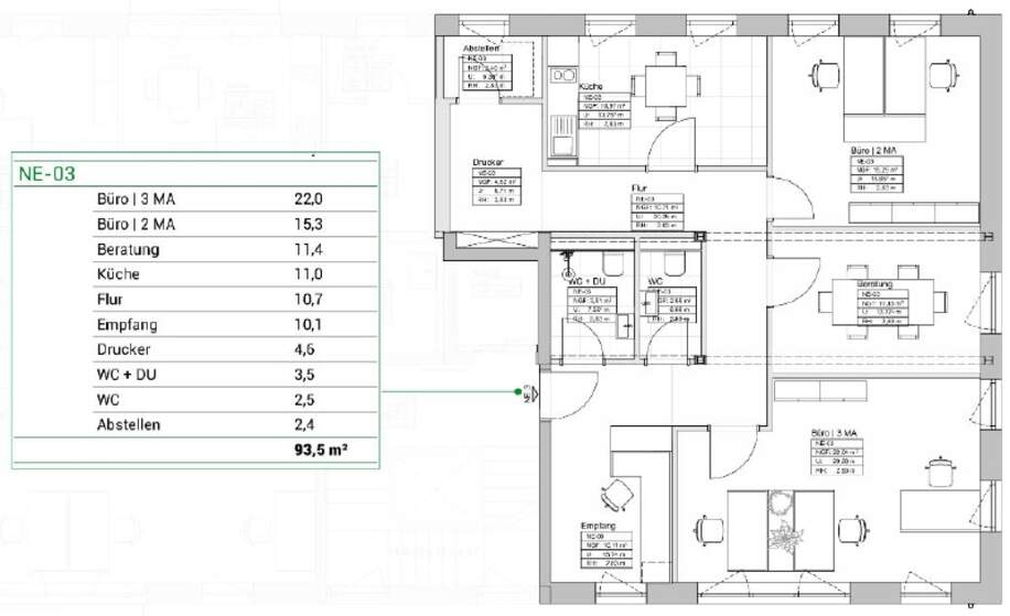 Grundriss NE3