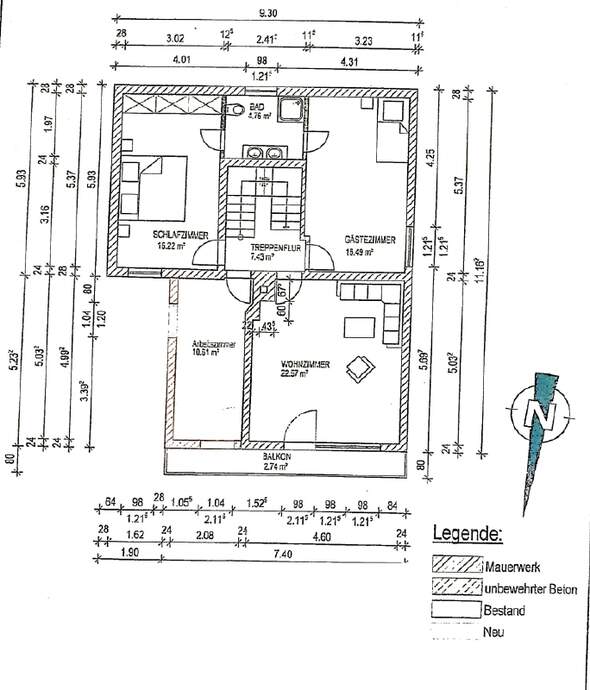 Grundriss Obergeschoss