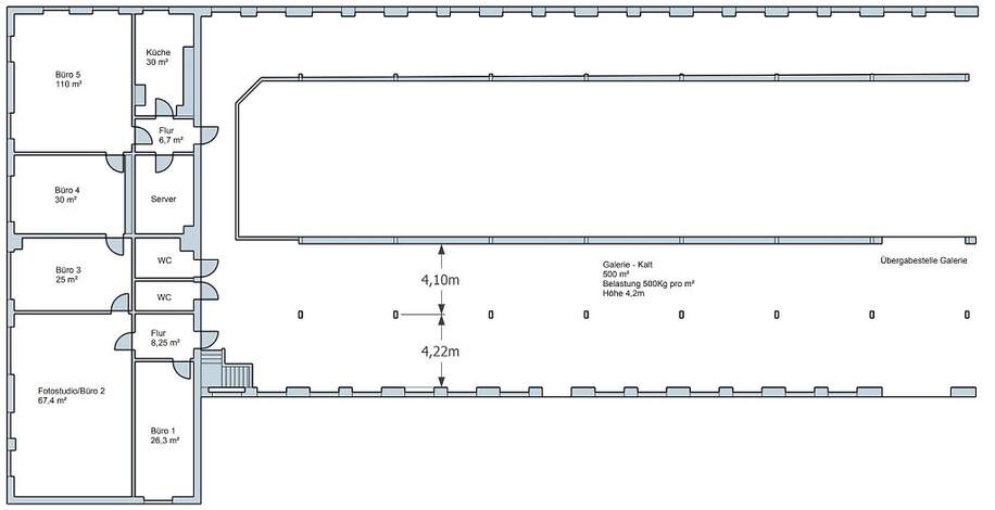 Grundriss Büro+Galerie