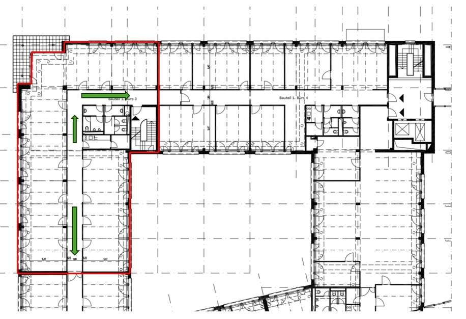 Grundriss Teilfläche