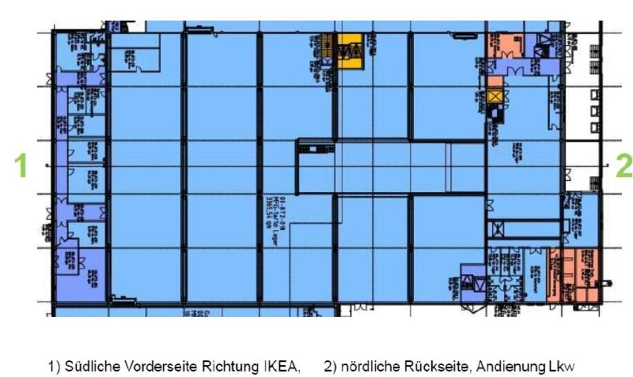 Grundriss Halle 2 Erdgeschoss