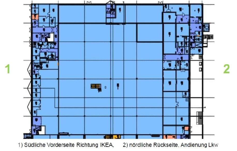 Grundriss Halle 1