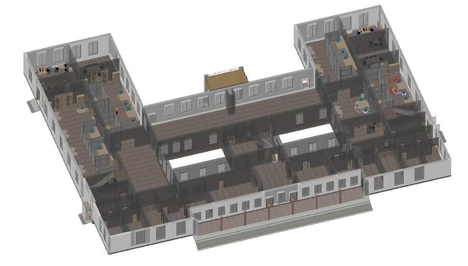 3D Ansicht Flächenaufteilung