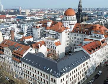 TOP Lage im Zentrum von Leipzig | ca. 880 m² Büro in saniertem Bürokomplex zur Miete