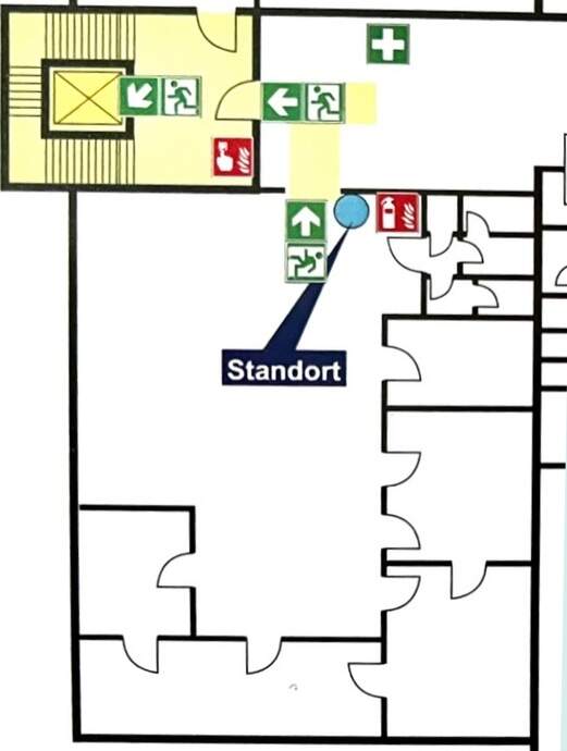 Grundriss Fluchtplan