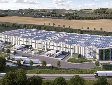 Logistikpark nahe A4 | 21.759 m² Halle + ca. 1.375 m² Büro | Erstbezug