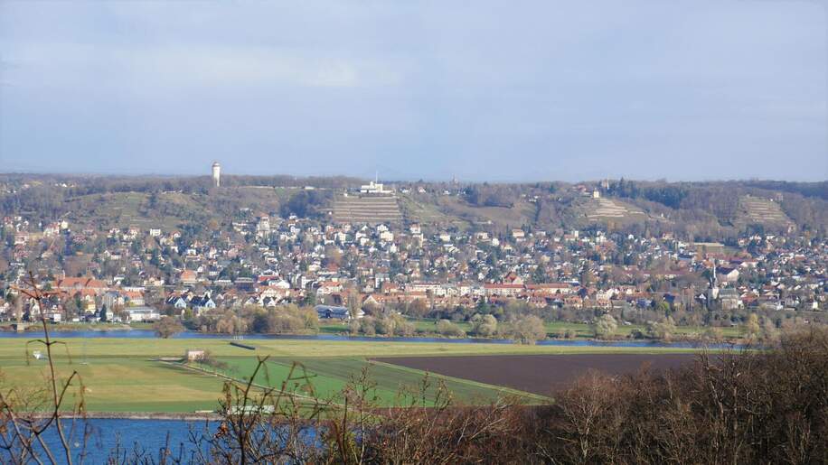 Ausblick auf Radebeul