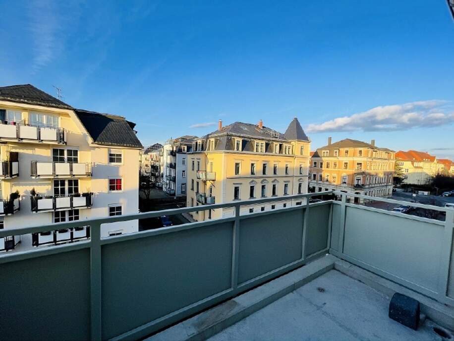 Blick vom Balkon