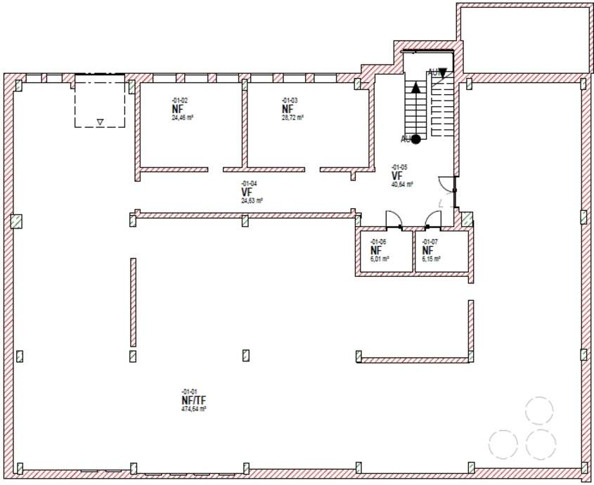 Grundriss UG Flachbau
