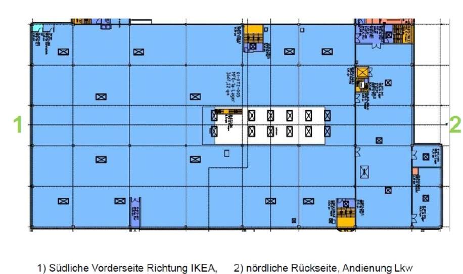 Grundriss Halle 2 Obergeschoss