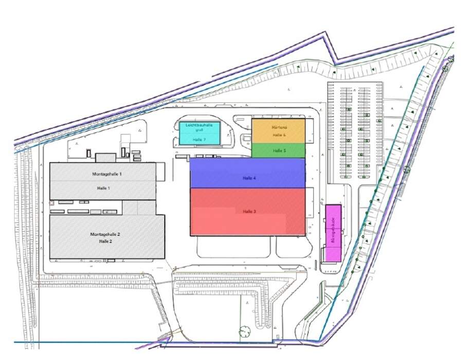 Lageplan Halle 6