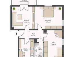 Terrasse & Gartenanteil | 3-Zimmerwohnung mit Stellplatz in Dresden Strehlen zum Kauf