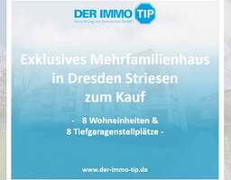 Mehrfamilienhaus in Dresden Striesen zum Kauf | 8 Wohneinheiten + 8 PKW Stellplätze
