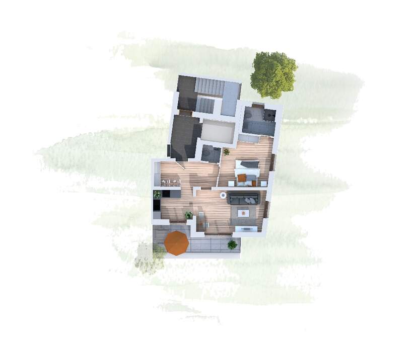 Strehlener Straße Grundriss WE 12