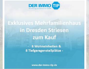 Mehrfamilienhaus in Dresden Striesen zum Kauf | 8 Wohneinheiten + 8 PKW Stellplätze