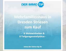 Mehrfamilienhaus in Dresden Striesen zum Kauf | 8 Wohneinheiten + 8 PKW Stellplätze