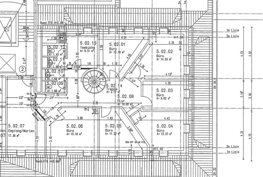 Grundriss 5.G links 136m²