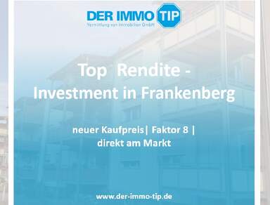 Faktor 8 - Neuer Preis - kleines Investment in Frankenberg am Markt zu kaufen - Top Rendite