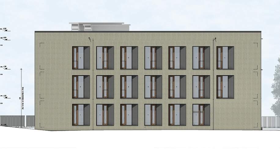 Entwurf für Büroneubau