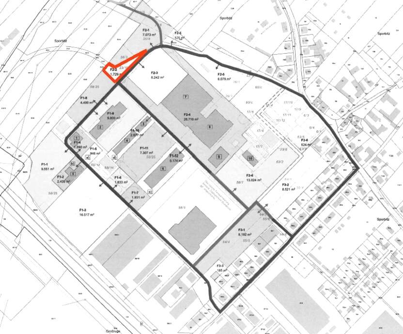 Lageplan Freifläche - Immobilienmakler Dresden, Chemnitz, Leipzig