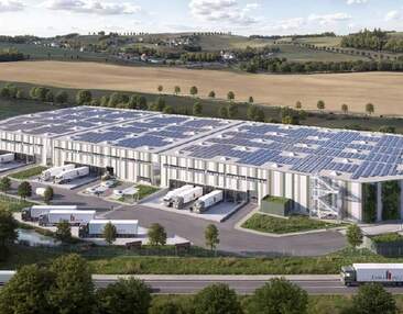 Logistikpark nahe A4 | 21.759 m² Halle + ca. 1.375 m² Büro | Erstbezug