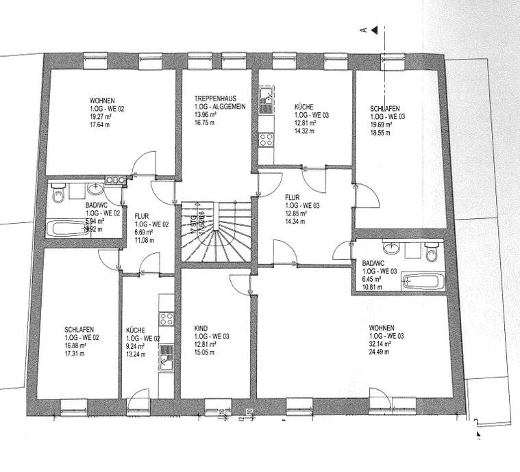 Grundriss 1. Obergeschoss