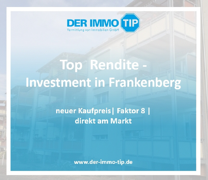 Faktor 7 - Neuer Preis - kleines Investment in Frankenberg am Markt zu kaufen - Top Rendite